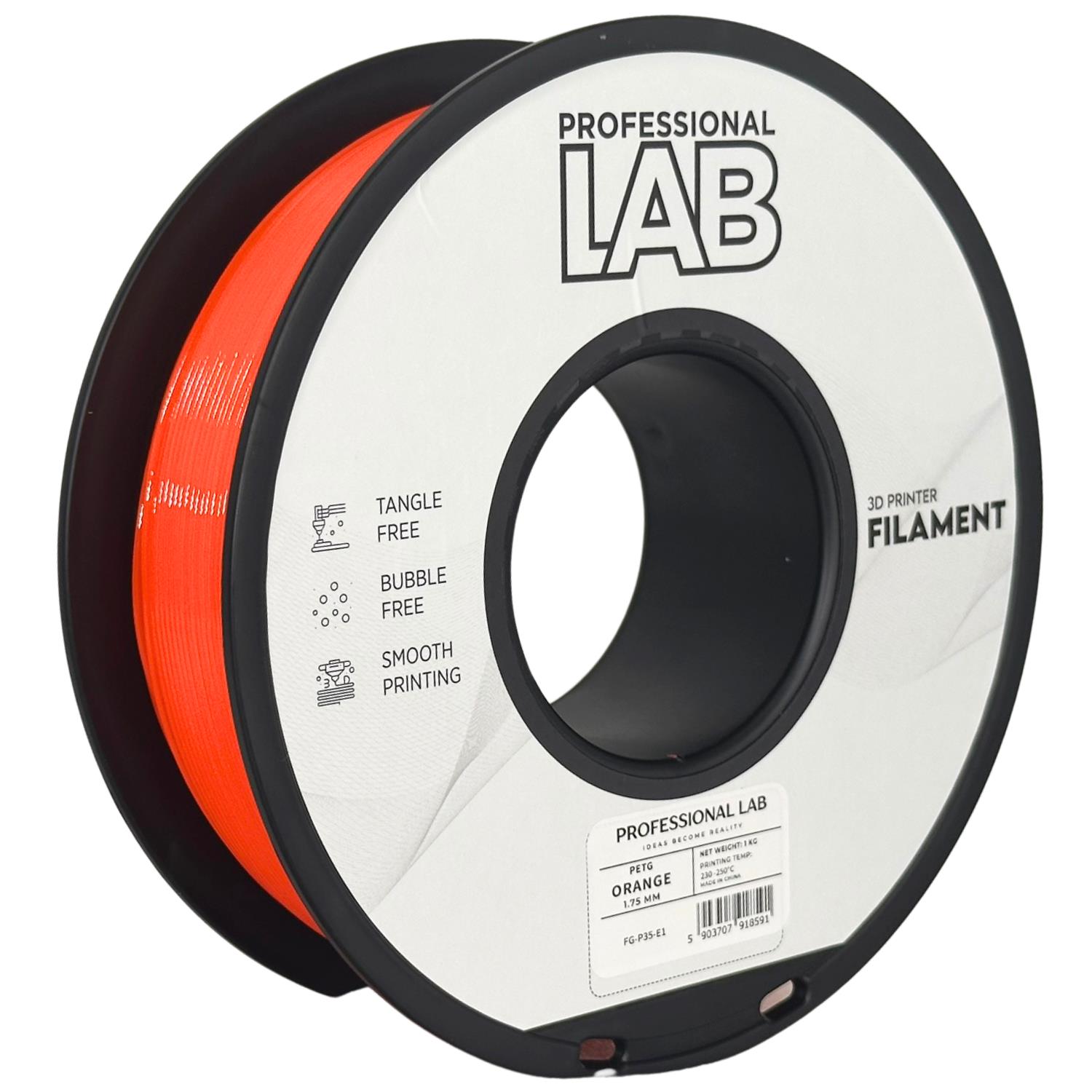 Obrázek Prof. Lab PETG Orange (oranžová) 1 kg