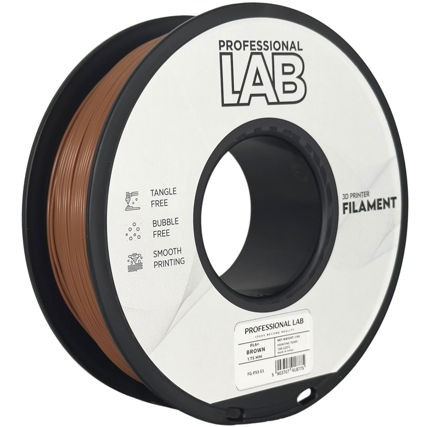 Obrázek Prof. Lab PLA Plus Brown (hnědá) 1 kg