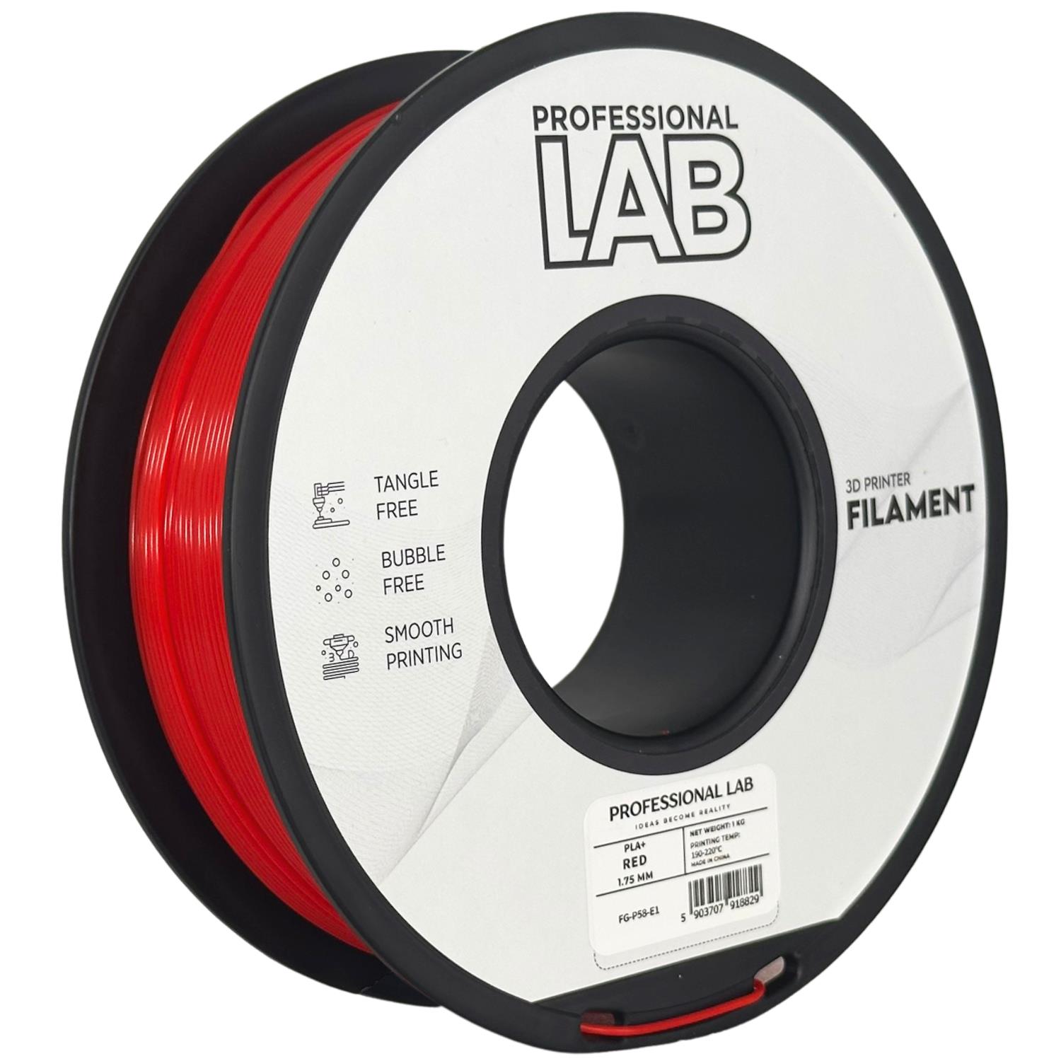 Obrázek Prof. Lab PLA Plus Red (červená) 1 kg