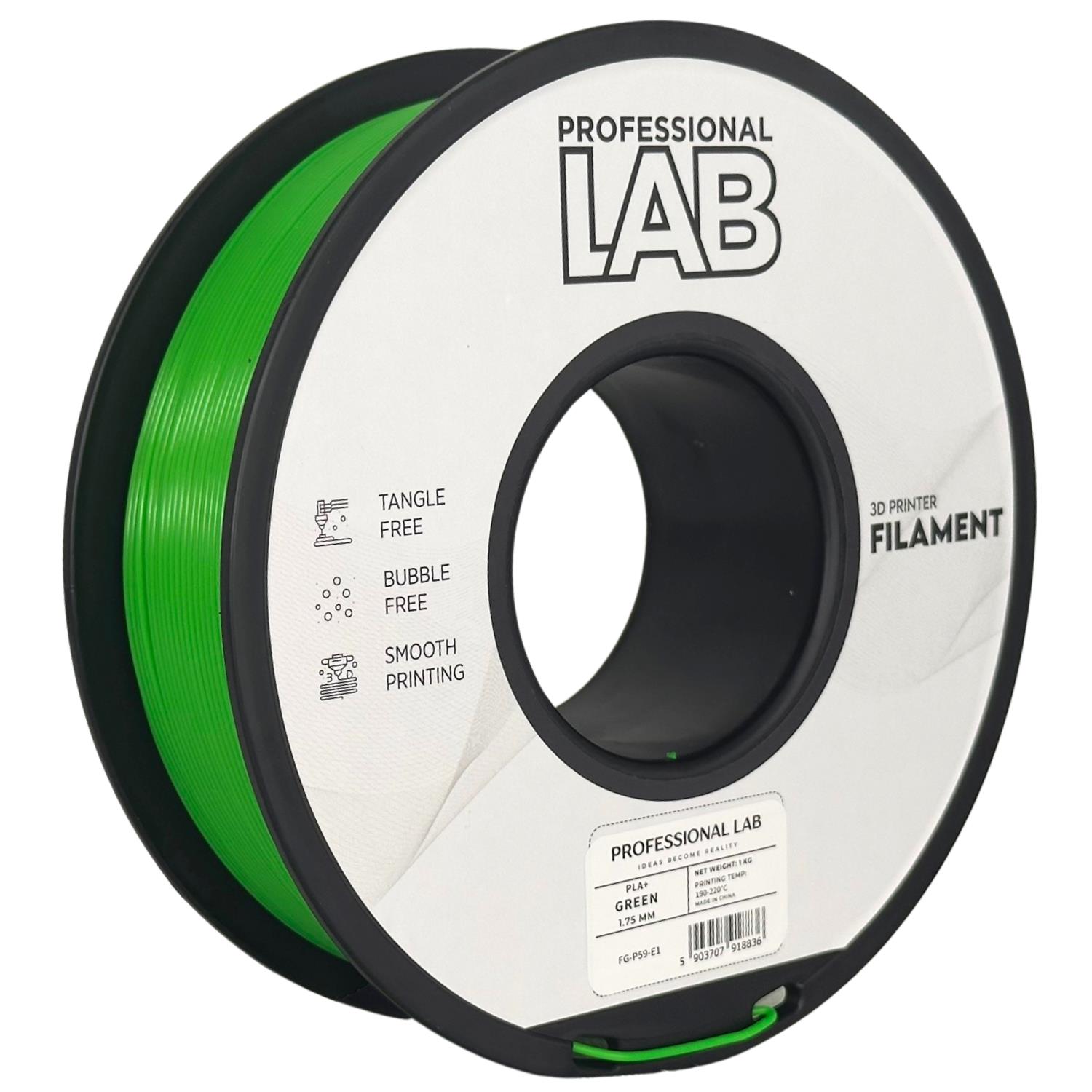 Obrázek Prof. Lab PLA Plus Green (zelená) 1 kg