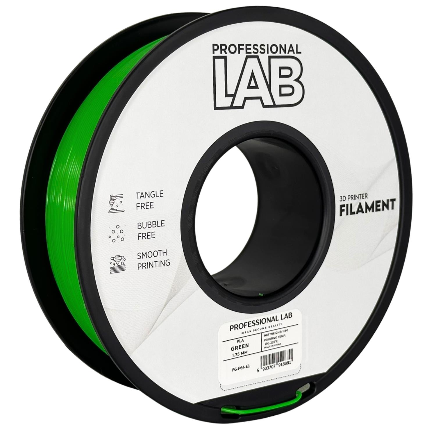 Obrázek Prof. Lab PLA Basic Green (zelená) 1 kg