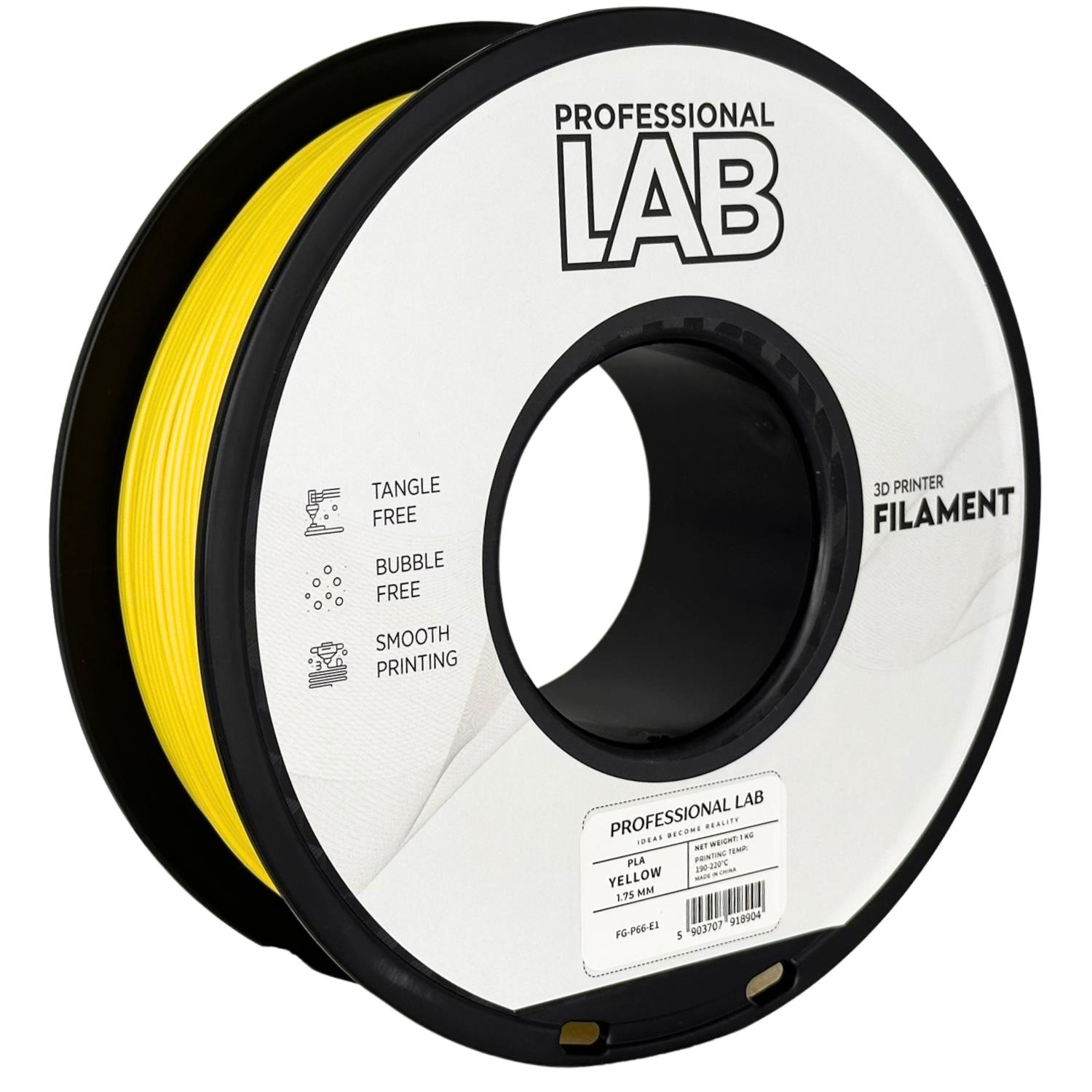 Obrázek Prof. Lab PLA Basic Yellow (žlutá) 1 kg