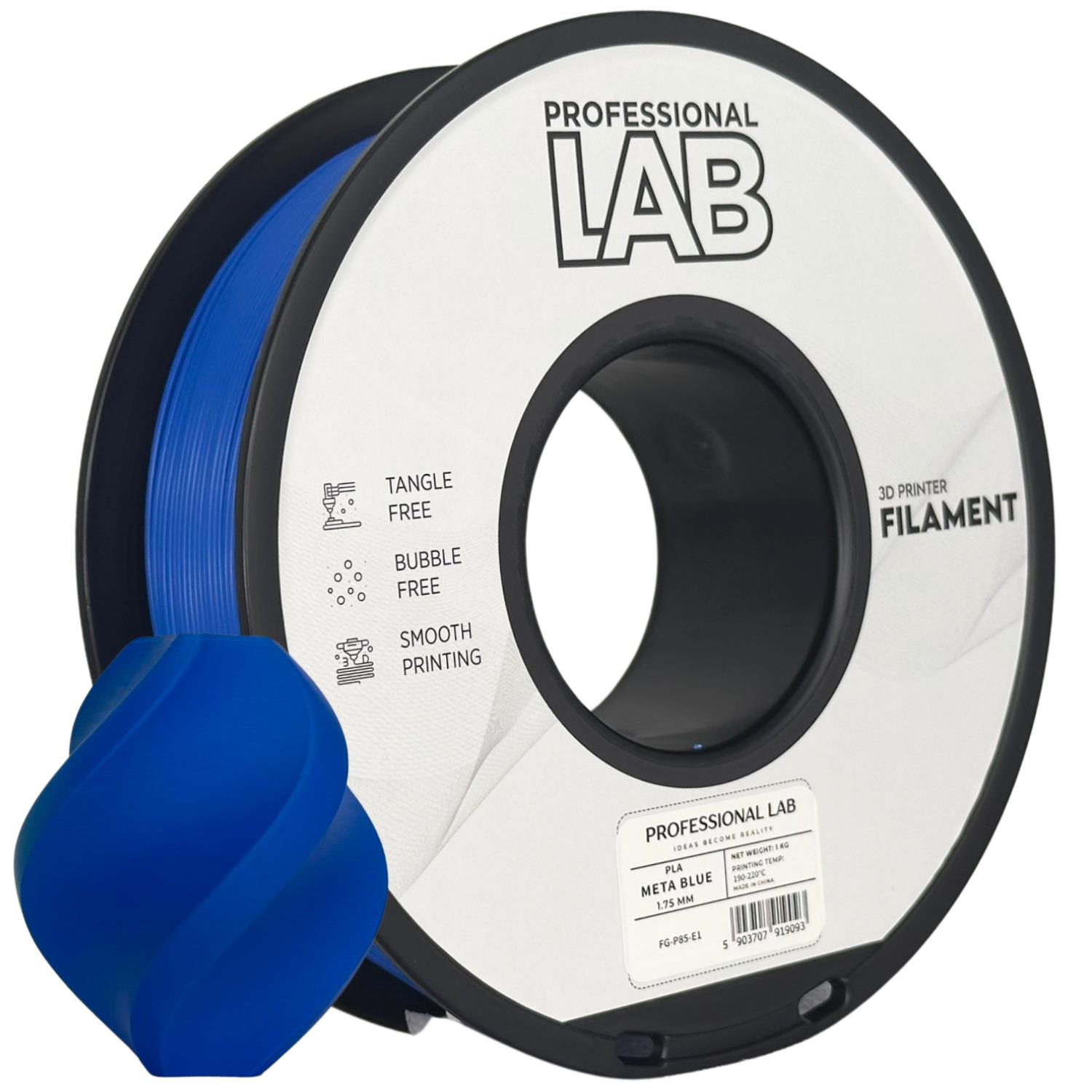 Obrázek Prof. Lab PLA Meta Blue (metalická, modrá) 1 kg