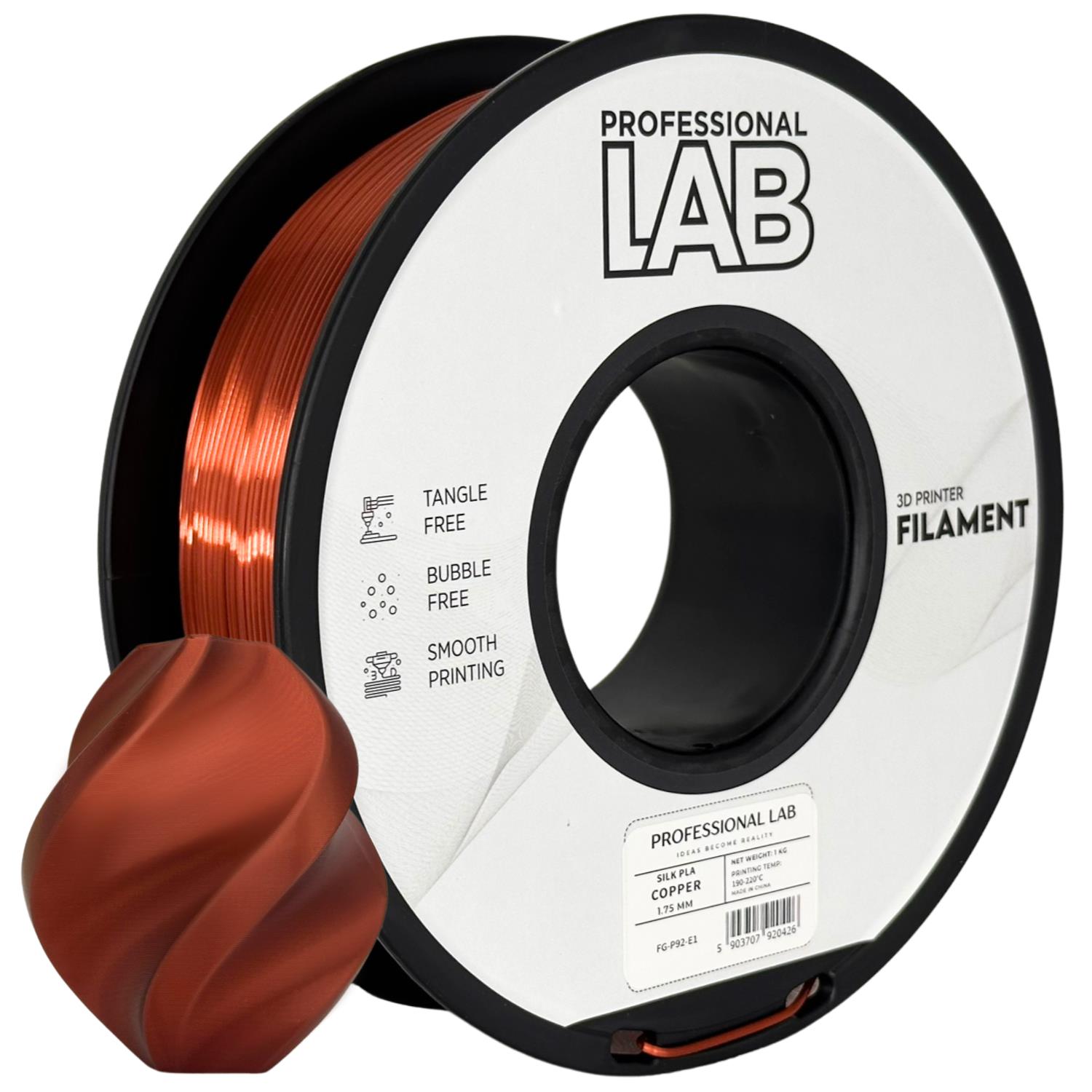 Obrázek Prof. Lab PLA Silk Copper (měděná) 1 kg