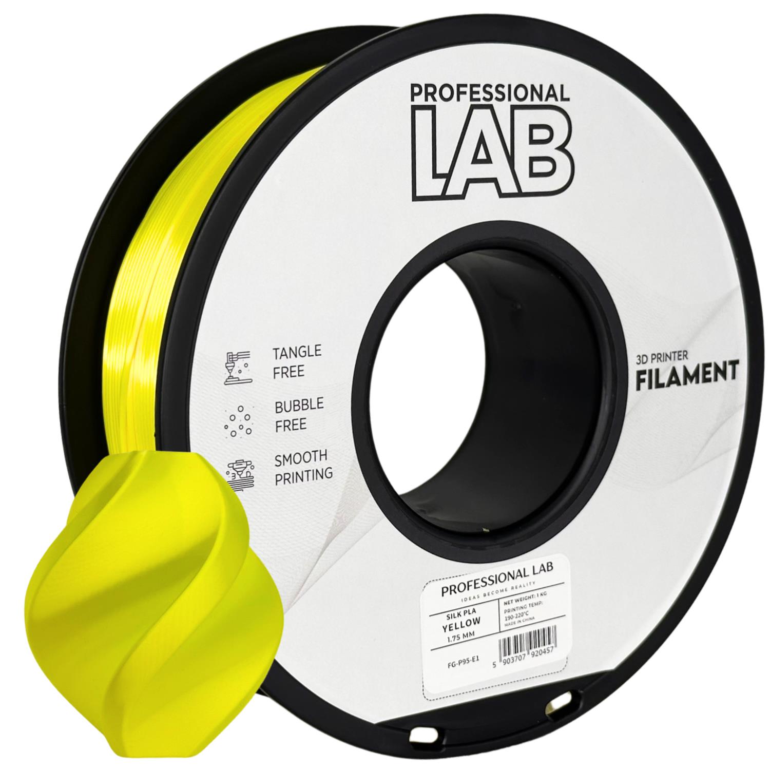 Obrázek Prof. Lab PLA Silk Yellow (žlutá) 1 kg