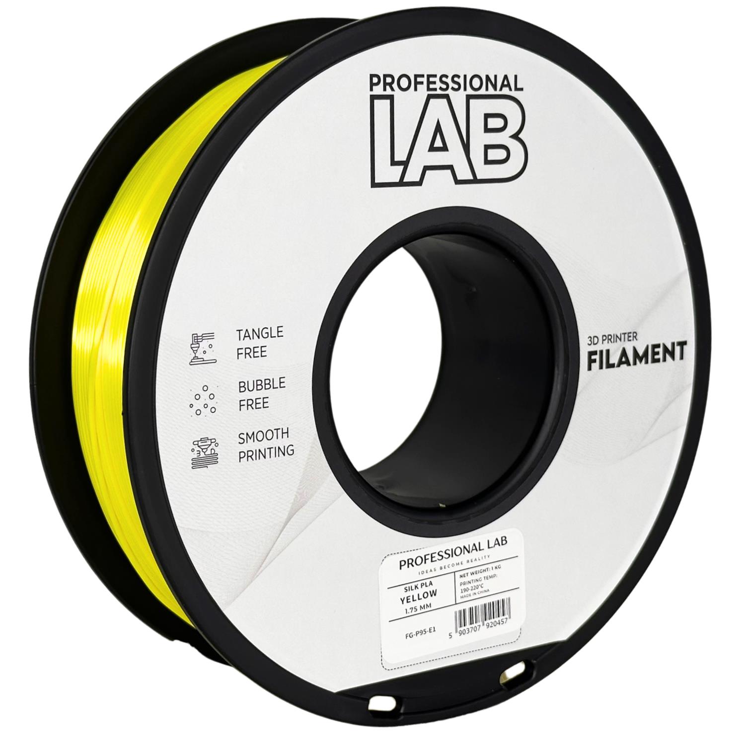 Obrázek Prof. Lab PLA Silk Yellow (žlutá) 1 kg