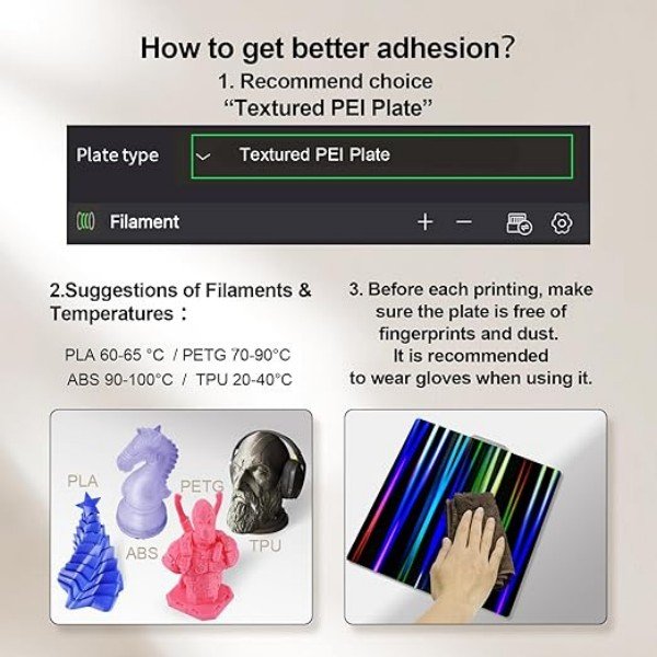Obrázek Oboustranný efektový tiskový plát H1H Light Beam + Phantom (pro Bambu Lab X1 / X1-Carbon / P1P)