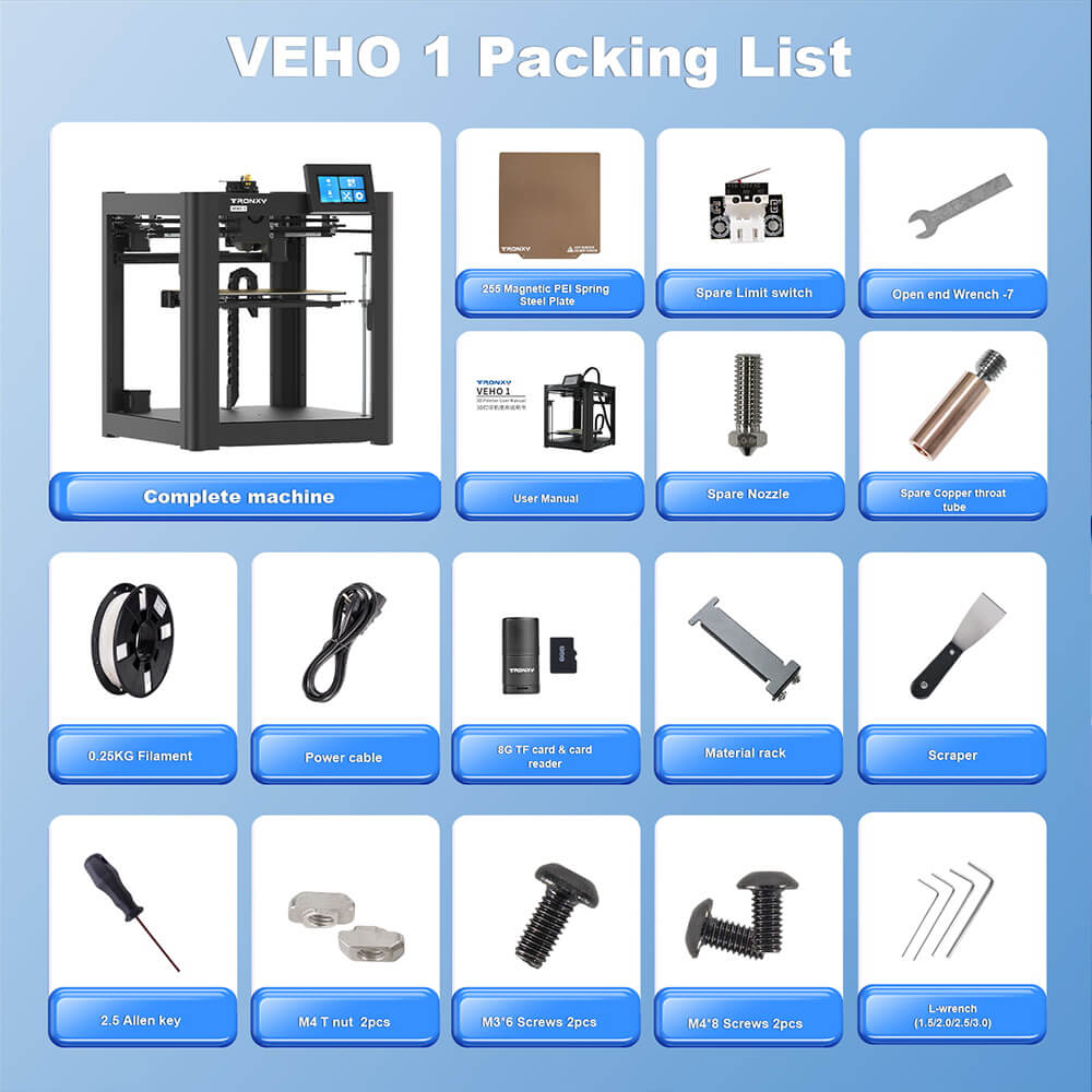 Obrázek Tronxy VEHO 1A – bez zakrytování