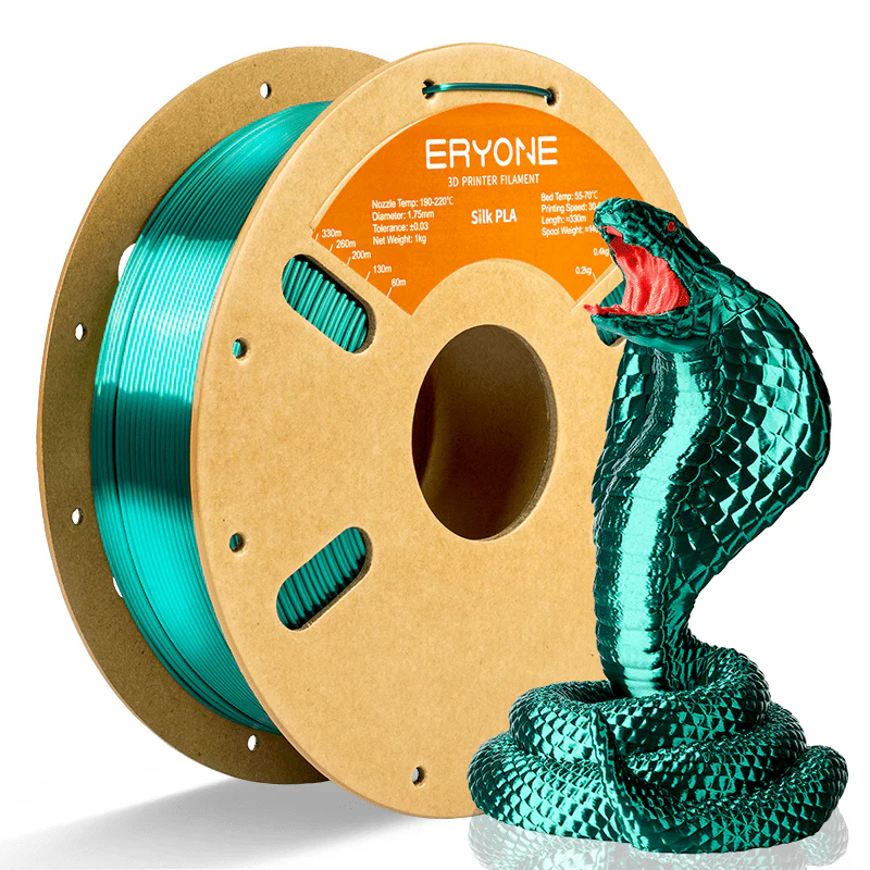 ERYONE PLA Filament - Silk green 1kg (lesklá zelená)
