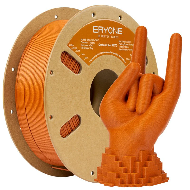 ERYONE PETG Filament - Carbon Fiber oranžová 1kg (s uhlíkovým vláknem) (Kopírovat)