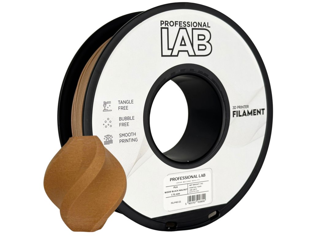 Obrázek Prof. Lab PLA 1 kg – TMAVŠÍ DŘEVO (WOOD BLACK WALNUT)