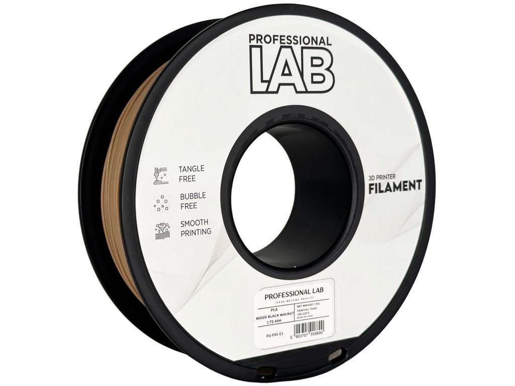 Obrázek Prof. Lab PLA 1 kg – TMAVŠÍ DŘEVO (WOOD BLACK WALNUT)