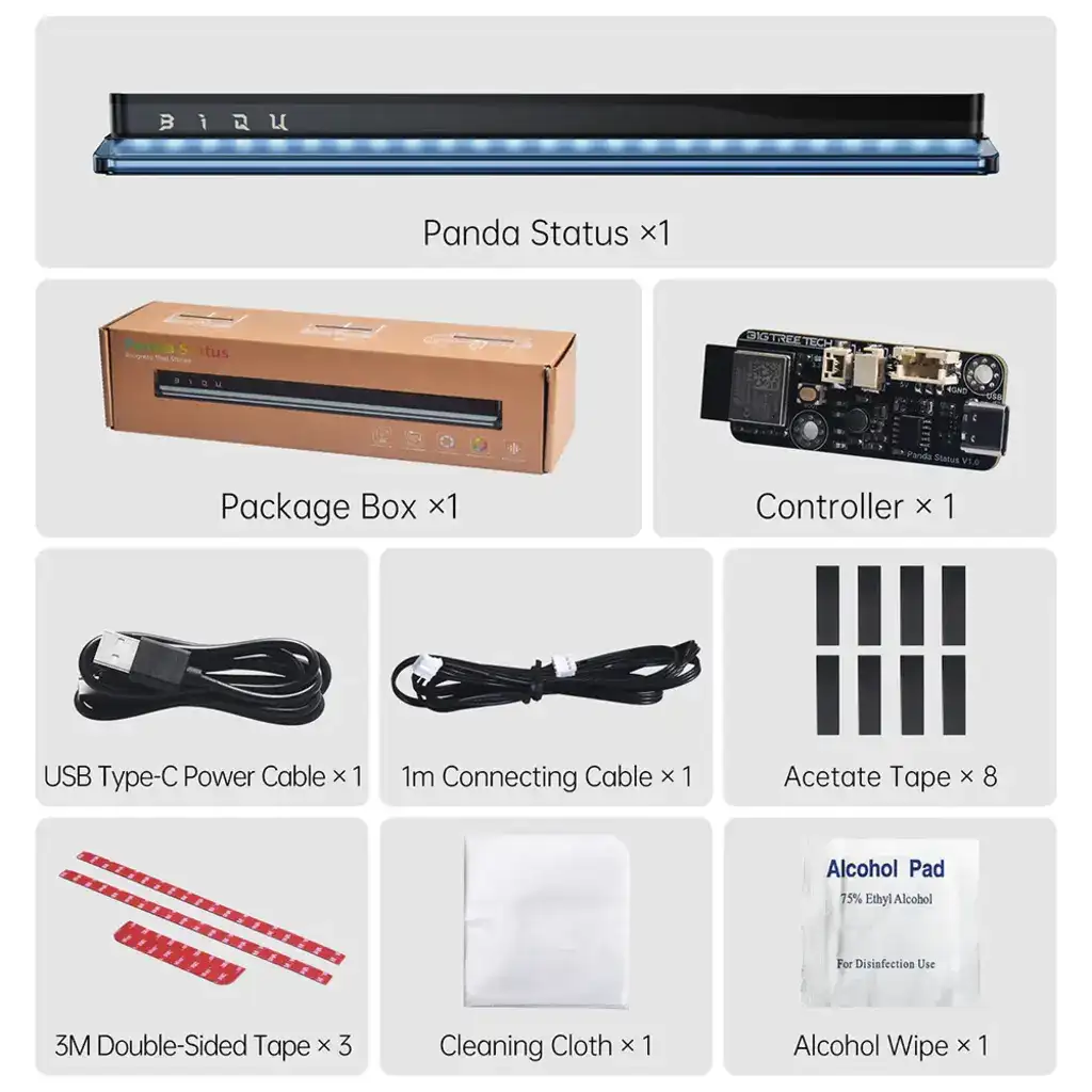 Obrázek BIQU Panda Status LED Kit pro Bambu Lab X1/P1/A1