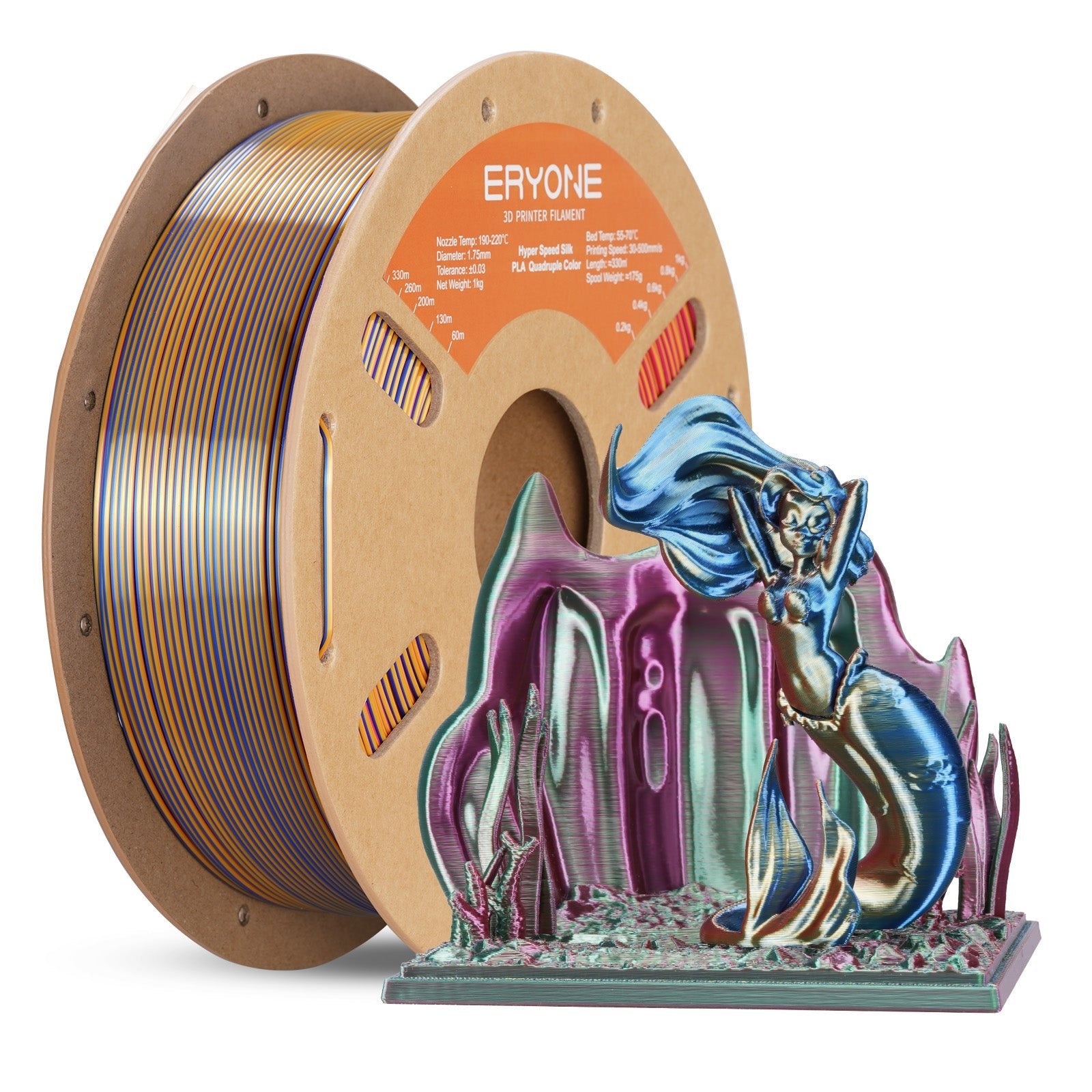 ERYONE PLA Silk Čtyřbarevný Gorgeous Quartet (červená žlutá modrá zelená)