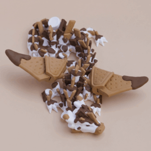 S’mores drak – dospělý s křídly – barevný XS