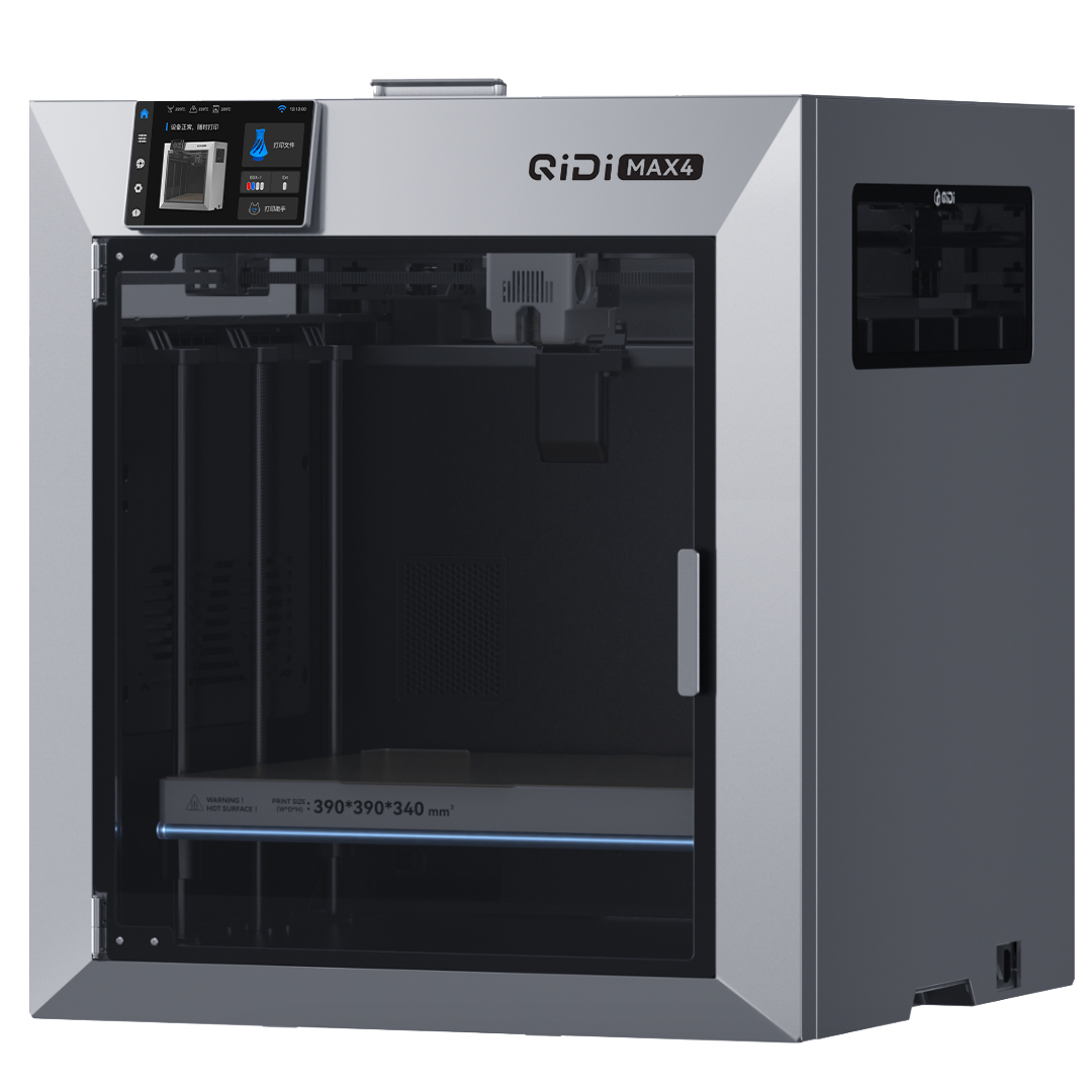 QIDI Max4 3D Printer — 3/4 right angle on white background (official product image)