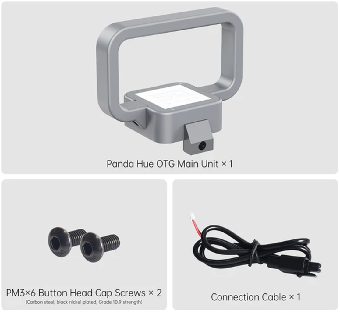 BIQU Panda Hue OTG – podsvětlený kryt s LED panelem pro Bambu Lab A1 mini