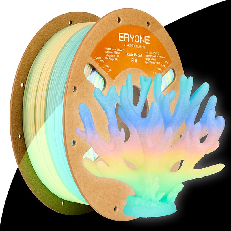ERYONE PLA Luminous Neon Rainbow - svítící duhový filament 1kg