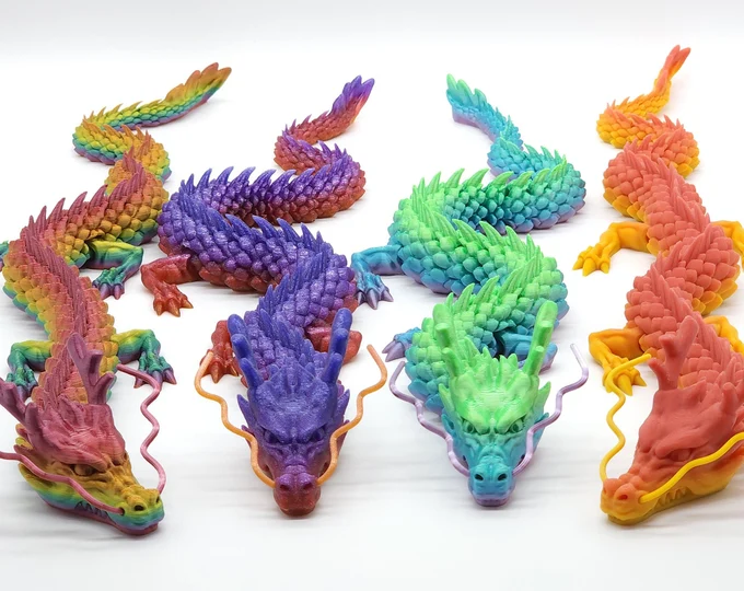 10 populárních 3D tisků pro děti i dospělé: fidgety, draci a kloubová zvířátka